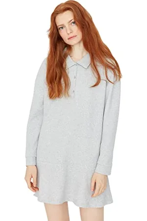 Trendyol FeMan Loungewear Mini Basic Oversize Knit Dress