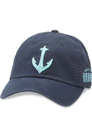 American Needle Seattle Kraken NHL Blue Line Adjustable Buckle Strap Dad Baseball Hat, (40742B-SEK- ), , Adjustable