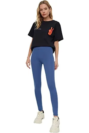 Trendyol Women Plus Size High Waist Skinny fit 7/8 Size Tights