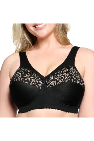 Glamorise Full Figure Plus Size MagicLift Cotton Support Bra Wirefree #1001