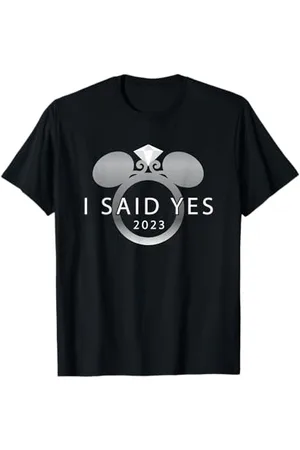 Disney I Said Yes 2023 Engagement Ring Proposal Mickey T-Shirt