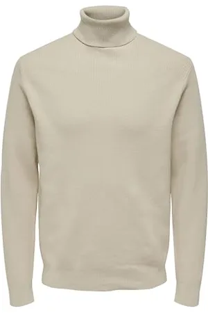 Only & Sons Mens Onsphil Reg 12 Struc Roll Neck Knit Noos Sweater, , L UK