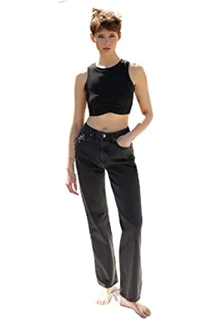 Trendyol FeMan Care High Waist Straight Leg Regular fit Jeans