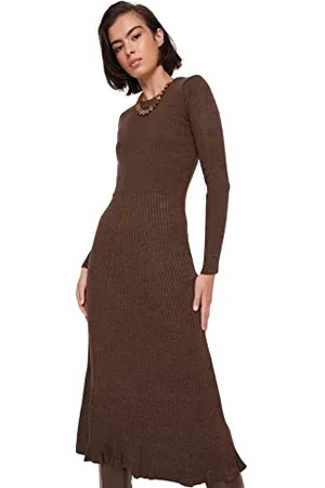 Trendyol FeMan Midi Bodycon Slim fit Knitwear Dress