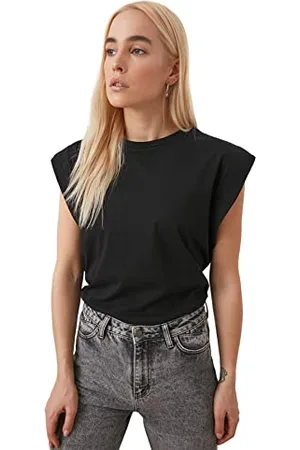 Trendyol Woman Basics Regular fit Basic Crew Neck Knit T-Shirts