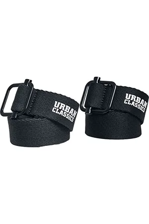Urban classics Unisex Industrial Canvas 2-pack Belt, Black Navy, L-XL UK