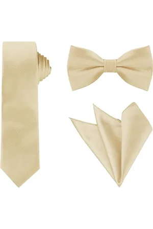 Allegra K Necktie, Pre-Tied Bowtie, and Pocket Square Set Ties for Wedding Business One Size