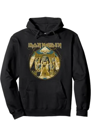 Iron Maiden Lightning Circle Gold Pullover Hoodie