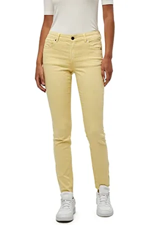 DESIRES Lola Garment Dye Midwaist, Yellow Jeans For Women Uk, Spring Jeans, Size 25