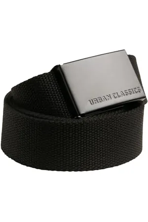 Urban classics Canvas Belt, Black/Black, One Size
