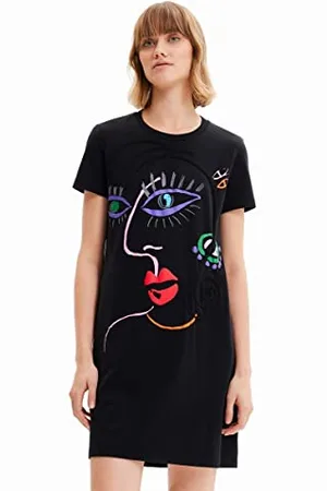 Desigual Malua Arty Design Tshirt Dress Red Dress 23SWVK89
