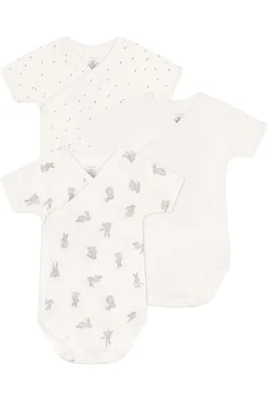 Petit Bateau Baby A09US Bodysuit, , Premature (Pack of 3)