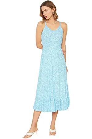 Trendyol FeMan Midi Skater Regular fit Knit Dress