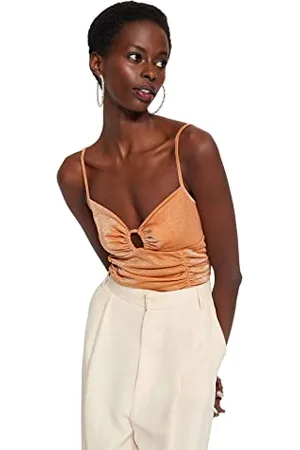 Trendyol Women Plain Knit Bodysuit, ,38