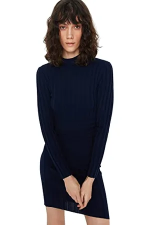 Trendyol Women Mini Pullover Dress Slim Knitwear Dress
