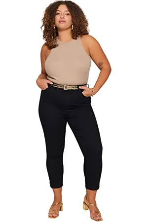 Trendyol Women High Waist Skinny fit Plus Size Jeans, ,48