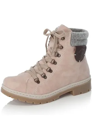 Rieker Women Ankle Boots Y9430, Ladies Lace-up Ankle Boot,Boot,Half-Boot,lace-up Bootie,Transition Shoe,Pink (rosa / 32),39 EU / 6 UK