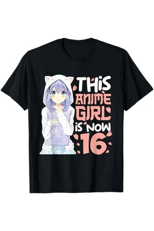 Born This Anime Girl Is Now 16 Year Old 16th Birthday Anime Gifts T-Shirt