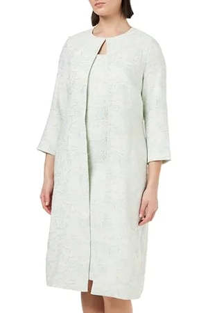 Gina Bacconi Jacquard Dress and Coat, , 12