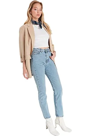 Trendyol Women High Waist Straight Leg Bootcut & Flared Jeans