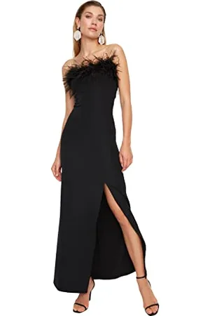 Trendyol Women Maxi Shift Fitted Woven Evening Dress