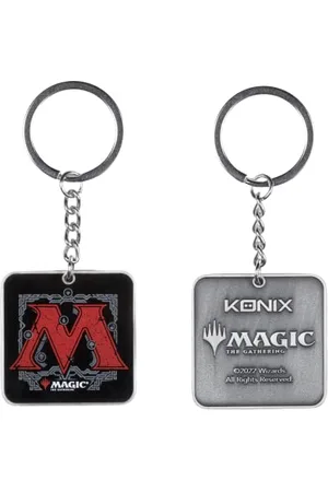 Konix Magic The Gathering Schlüsselanhänger - M-Logo-Motiv - Schwarz und Rot