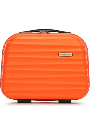Wittchen Cosmetic Case Travel Suitcase Carry-On Cabin Luggage Hardshell Made of ABS Combination Lock Groove Line