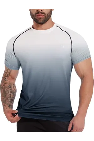 MEETWEE Men’s Rash Guard, Short Sleeve Rash Vest UPF 50+T Shirt UV Sun Protection Top for Running Surfing Sports