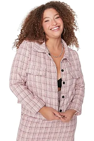 Trendyol Plus Size Blazer - Multi-Color - Regular