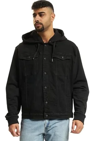 Brandit Cradock Denim/Sweat Jacket, Black+blac, 4XL