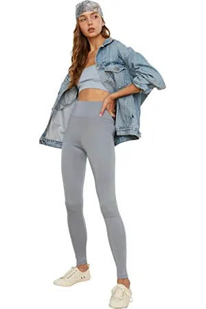 Trendyol Women Plus Size High Waist Skinny fit 7/8 Size Tights