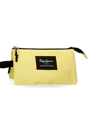 Pepe Jeans Aris Triple Case Yellow 22x12x5 cm Polyester, , Triple Case