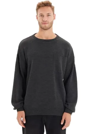 Trendyol Man Oversize Basic Crew Neck Knitwear Sweater