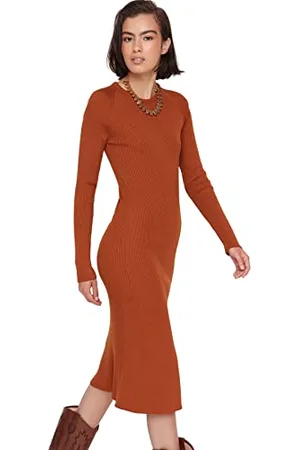 Trendyol FeMan Midi Bodycon Slim fit Knitwear Dress