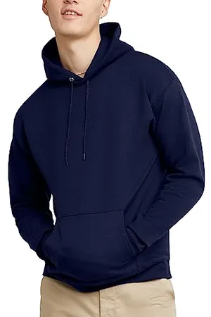 Hanes Mens Ecosmart Hoodie, Midweight Fleece Sweatshirt, Pullover Hooded Sweatshirt for Men, , XXL
