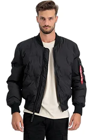 Alpha Industries MA-1 Emb. Logo Puffer Bomber Jacket for Men