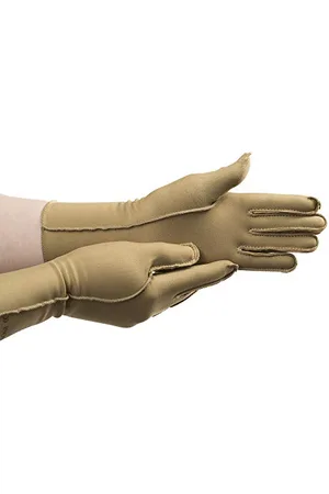 Isotoner Women & Men Arthritis Compression Rheumatoid Pain Relief Gloves for joint support with Open/Full finger design, , XL