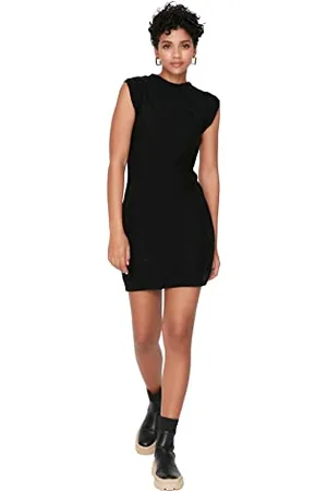 Trendyol Women Mini Pullover Dress Slim Knitwear Dress