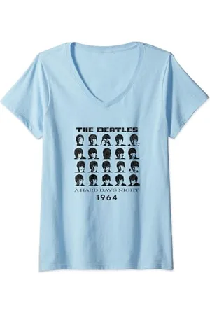 The Beatles Womens - Hard Days Night 1964 V-Neck T-Shirt
