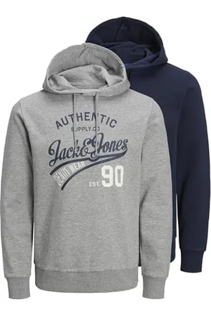 JACK & JONES Mens Ethan 2 Pack Hoodie M