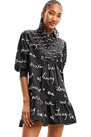 Desigual Salton Messages Smock Shirt Dress 23WWVW61