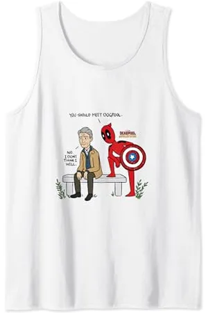 Marvel Deadpool & Wolverine You Should Meet Dogpool Old Cap Tank Top
