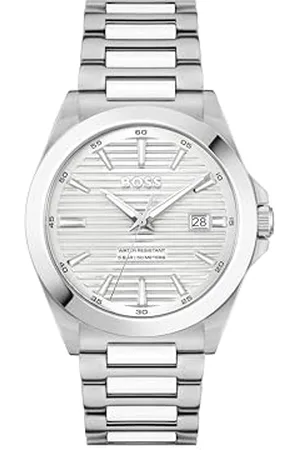 HUGO BOSS Three Hand Quartz Movement Watch for Men STRIKE Collection with Stainless Steel Bracelet - 1514176