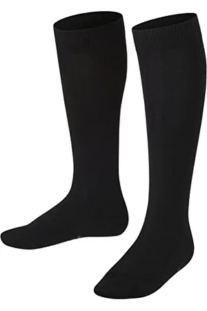 Falke Unisex Kids Family K Kh Sustainable Cotton Long Plain 1 Pair Knee-High Socks, , 3-5