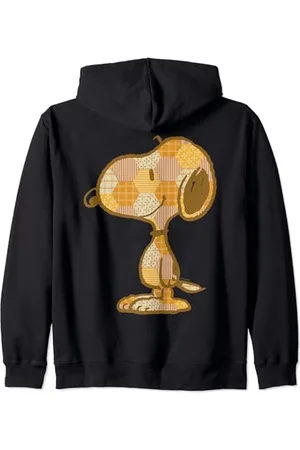 Peanuts Snoopy Patchwork Pattern Zip Hoodie