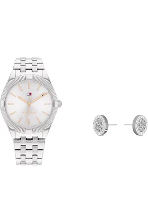 Tommy Hilfiger Analogue Quartz Watch for Women with Silver Stainless Steel Bracelet - 1782548 Jewelry Women
