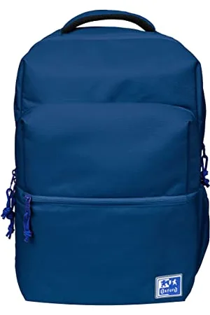 Oxford B-Ready Unisex School Backpack, 18L, 42 m, Padded Laptop Pocket, RPET Recycled Polyester, Blue, , 42x30x15cm, Casual