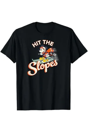 Disney Mickey Mouse Winter Sports Skiing Ski Hit the Slopes T-Shirt