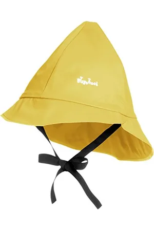 Playshoes Unisex Baby Regenmütze, Baumwollfutter Hat, Yellow, S UK