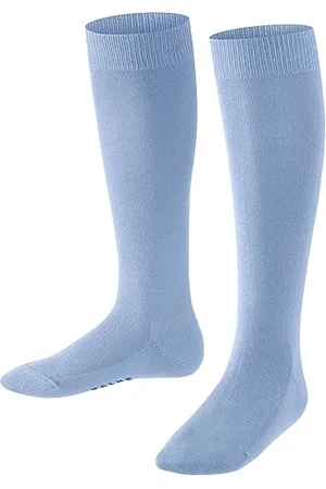 Falke Unisex Kids Family K Kh Sustainable Cotton Long Plain 1 Pair Knee-High Socks, , 12-2.5